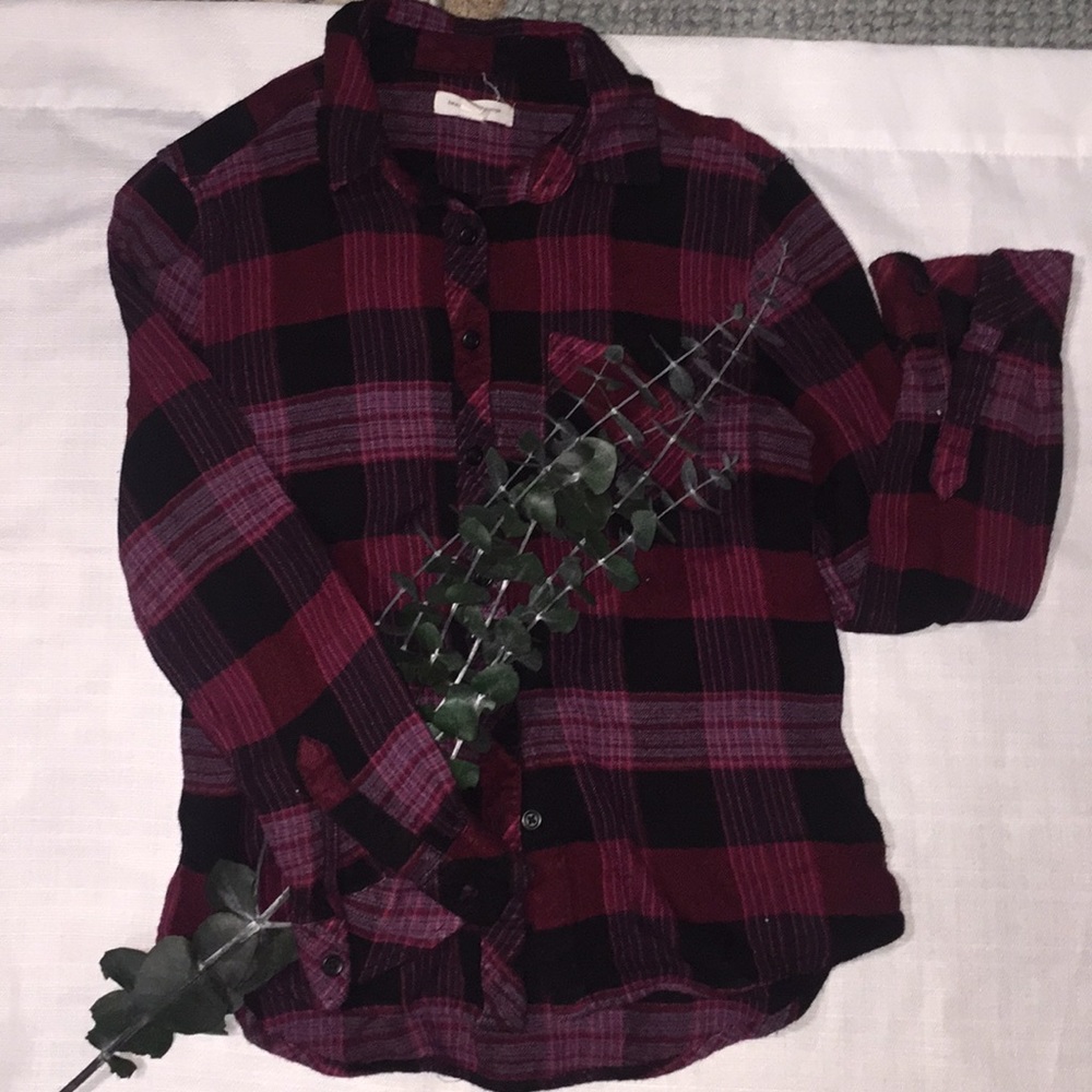 Dark Red Flannel